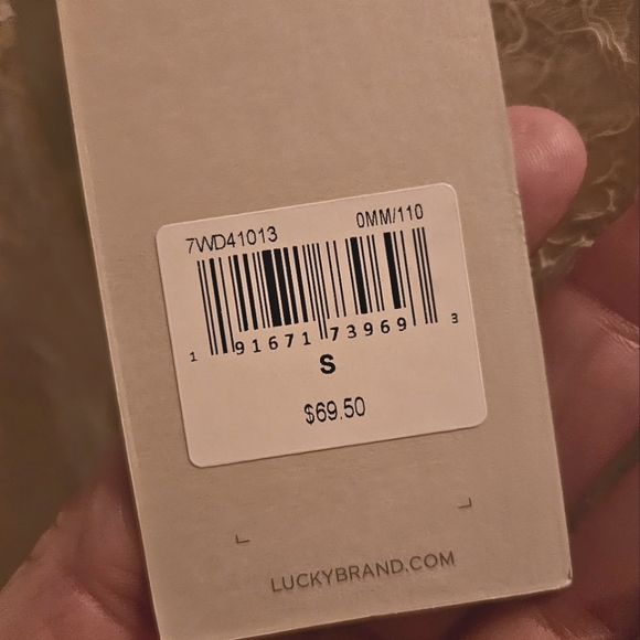 Lucky Brand White Peasant Keyhole Lace Accent Oversized Womens Top Blouse Size S - Picture 7 of 7